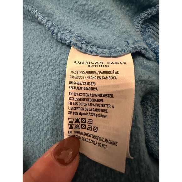 American Eagle Blue Crewneck Sweatshirt Size Medium - Picture 4 of 5